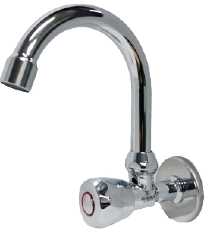 Tekli Lavabo Musluk(Duvardan Dik Borulu), Albera Armatür Tekli Lavabo Musluk(Duvardan Dik Borulu), Albera Armatür
